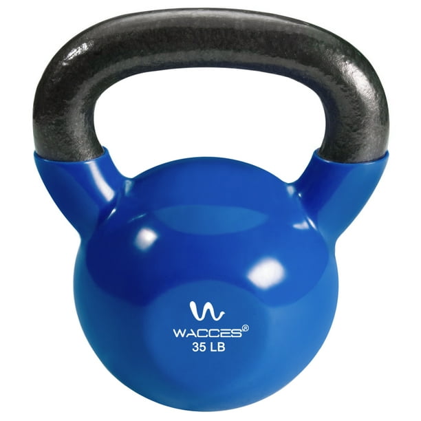 Home Exercise Workout Wacces Single Vinyl Dipped Kettlebell for Croos Training